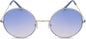 UV Protection Round Sunglasses (55 Blue)